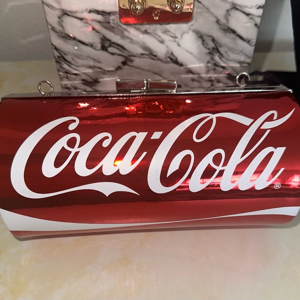 Red Decorative Accent Crossbody/Clutch - Picture 2 of 4